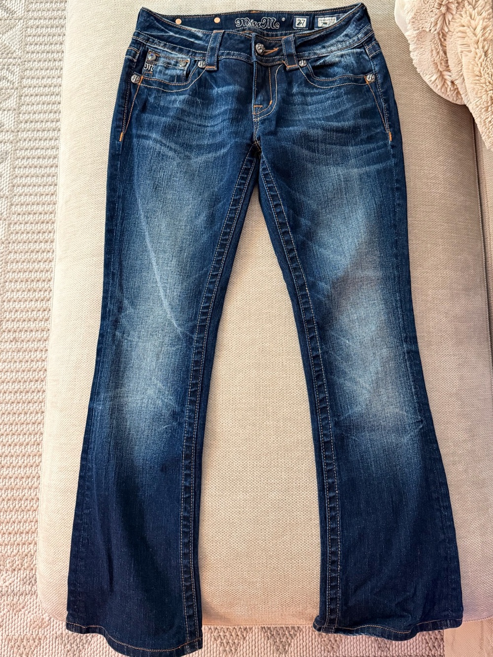 Miss Me Signature-Rise Boot Cut Jeans